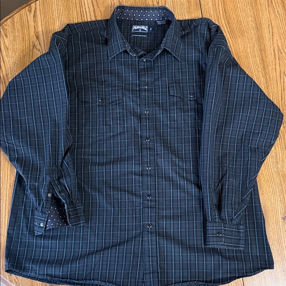 Panhandle men’s XXL pearl button western shirt